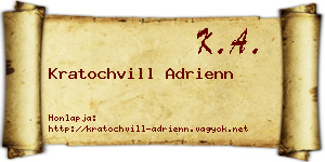 Kratochvill Adrienn névjegykártya